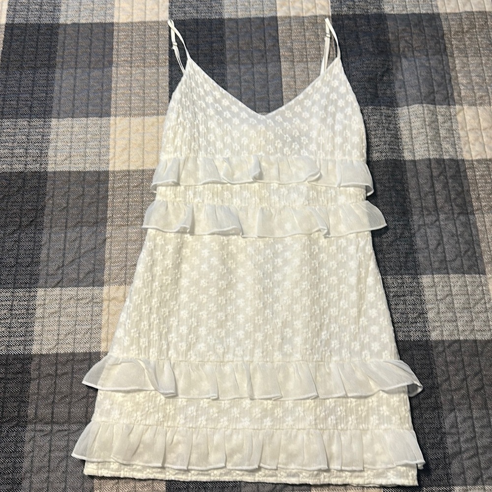 White mini dress